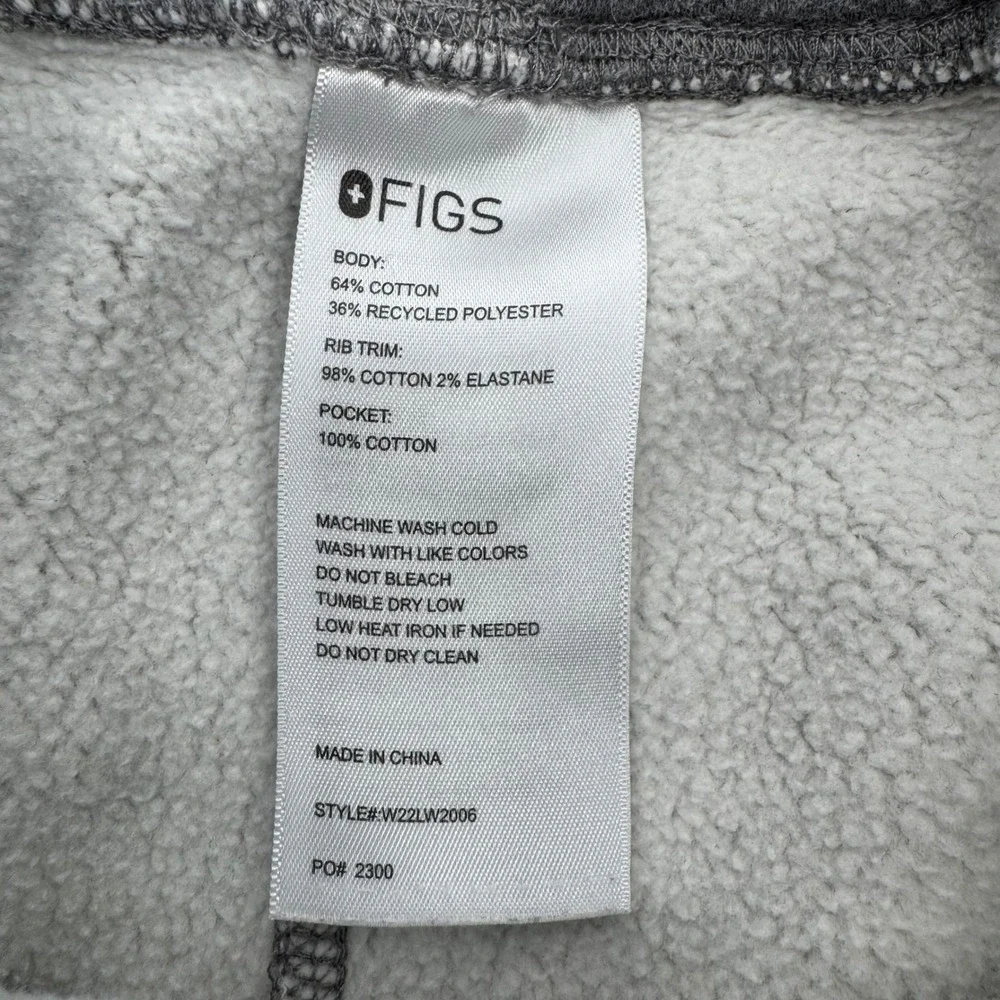 FIGS Tansen 2.0 Jogger Pants Mens Heather‎ Grey Fleece Sweatpants W22LW2006